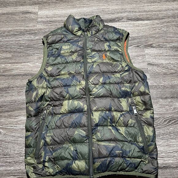 Other - Men's Camo Quilted Puffer Vest - Green